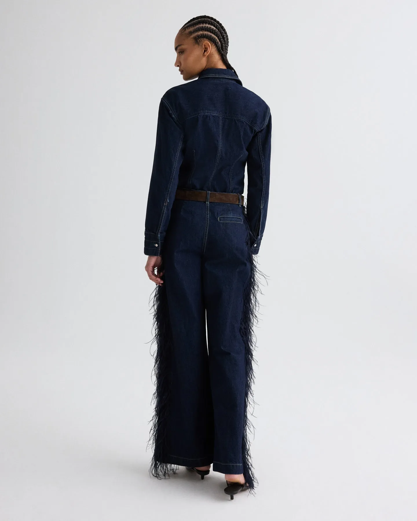 Franny Top in Denim sold by TWP CLOTHING product image thumbnail 5