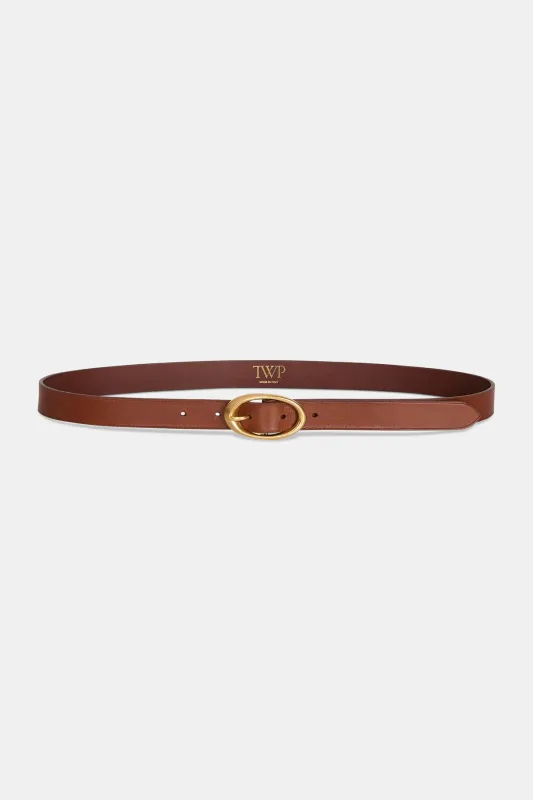 Narrow Belt in Leather sold by TWP CLOTHING