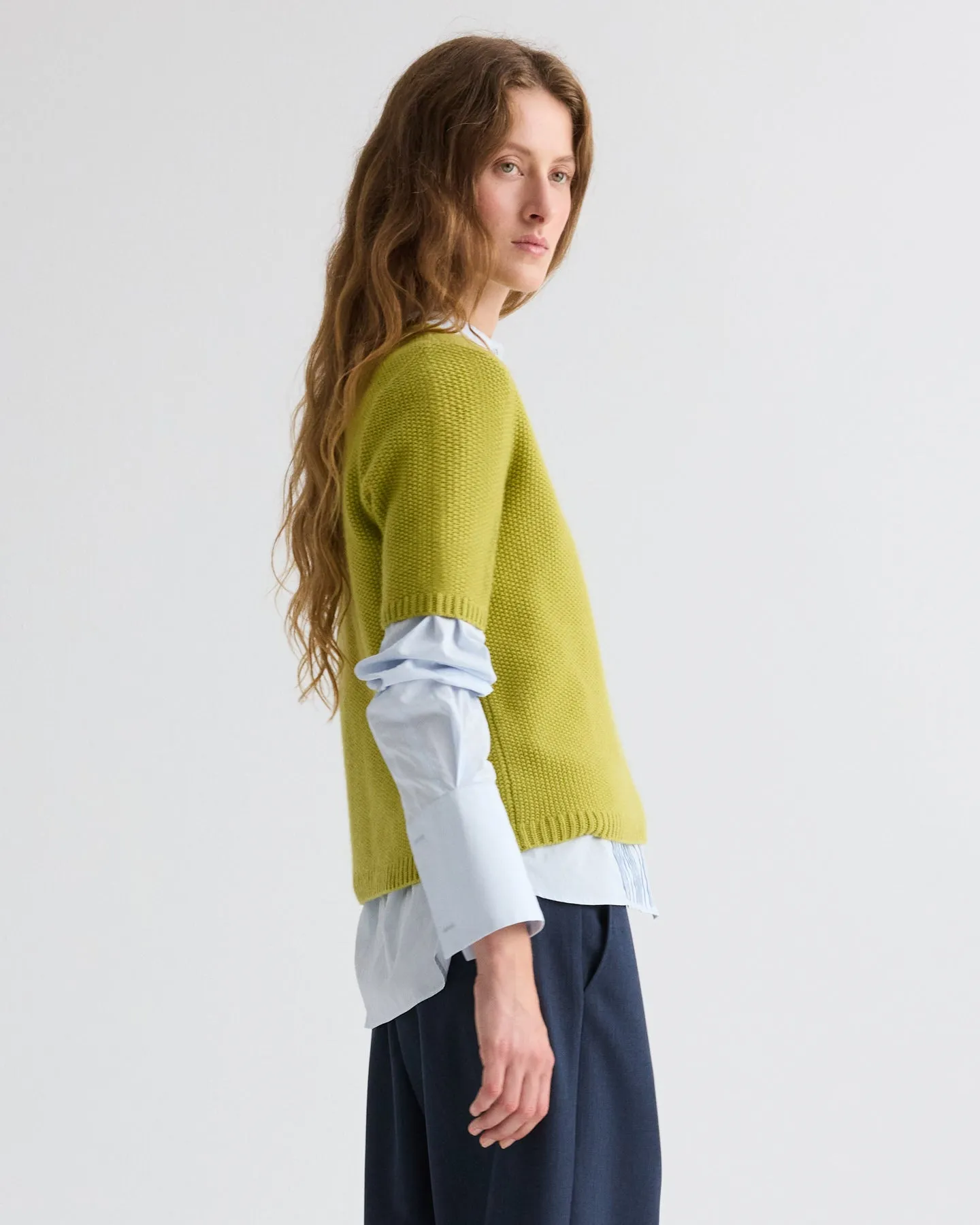Seed Stitch Audrey Sweater in Cashmere sold by TWP CLOTHING product image thumbnail 4
