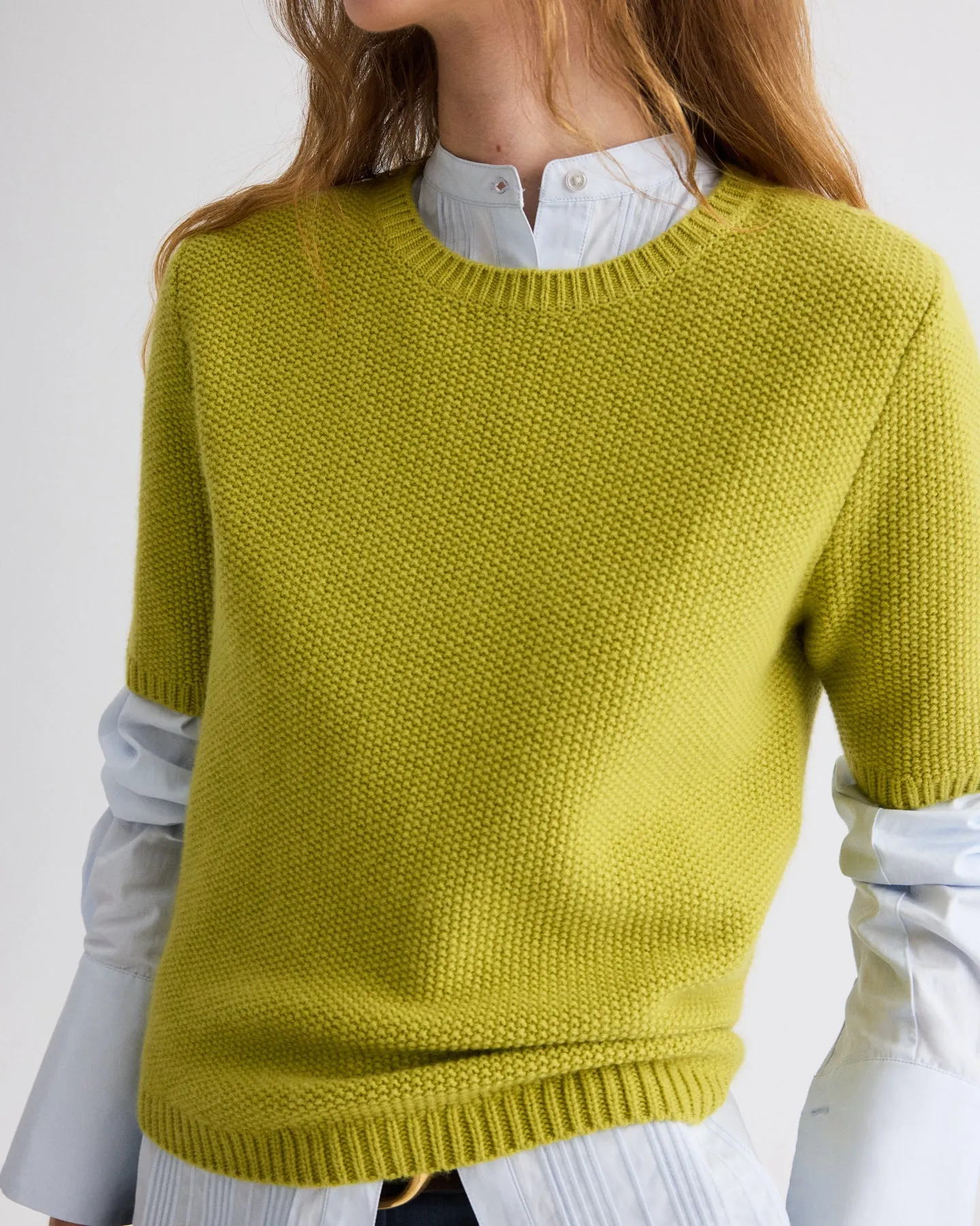 Seed Stitch Audrey Sweater in Cashmere sold by TWP CLOTHING product image thumbnail 2