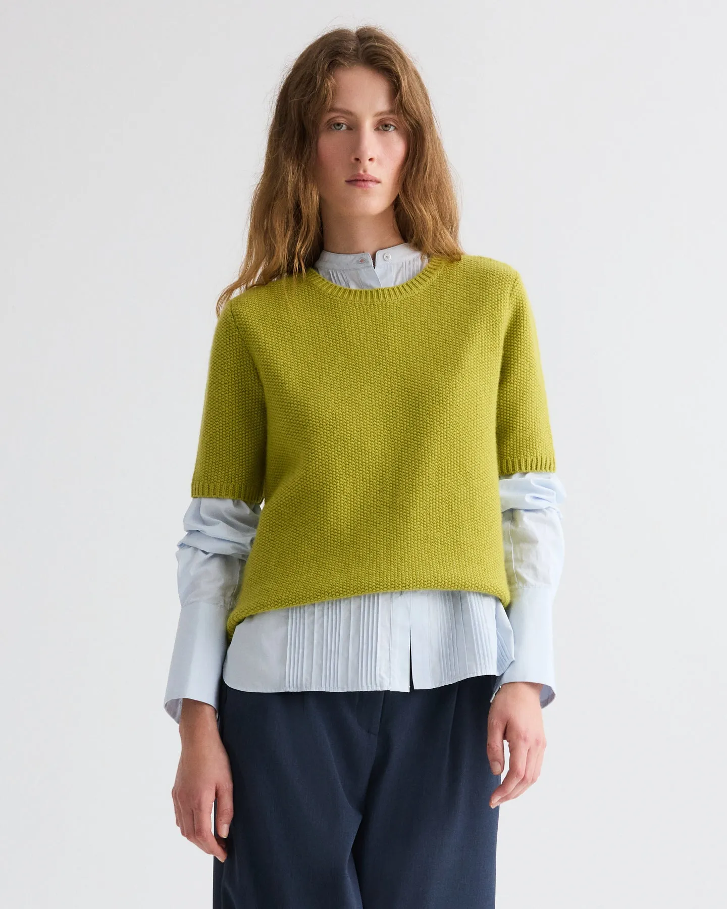 Seed Stitch Audrey Sweater in Cashmere sold by TWP CLOTHING product image thumbnail 3