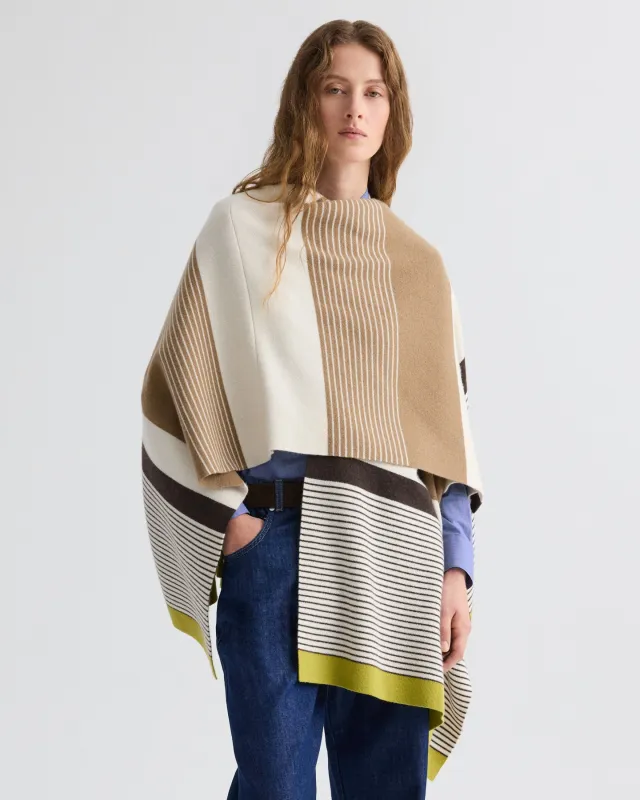 Wrapped Around Poncho in Cashmere sold by TWP CLOTHING