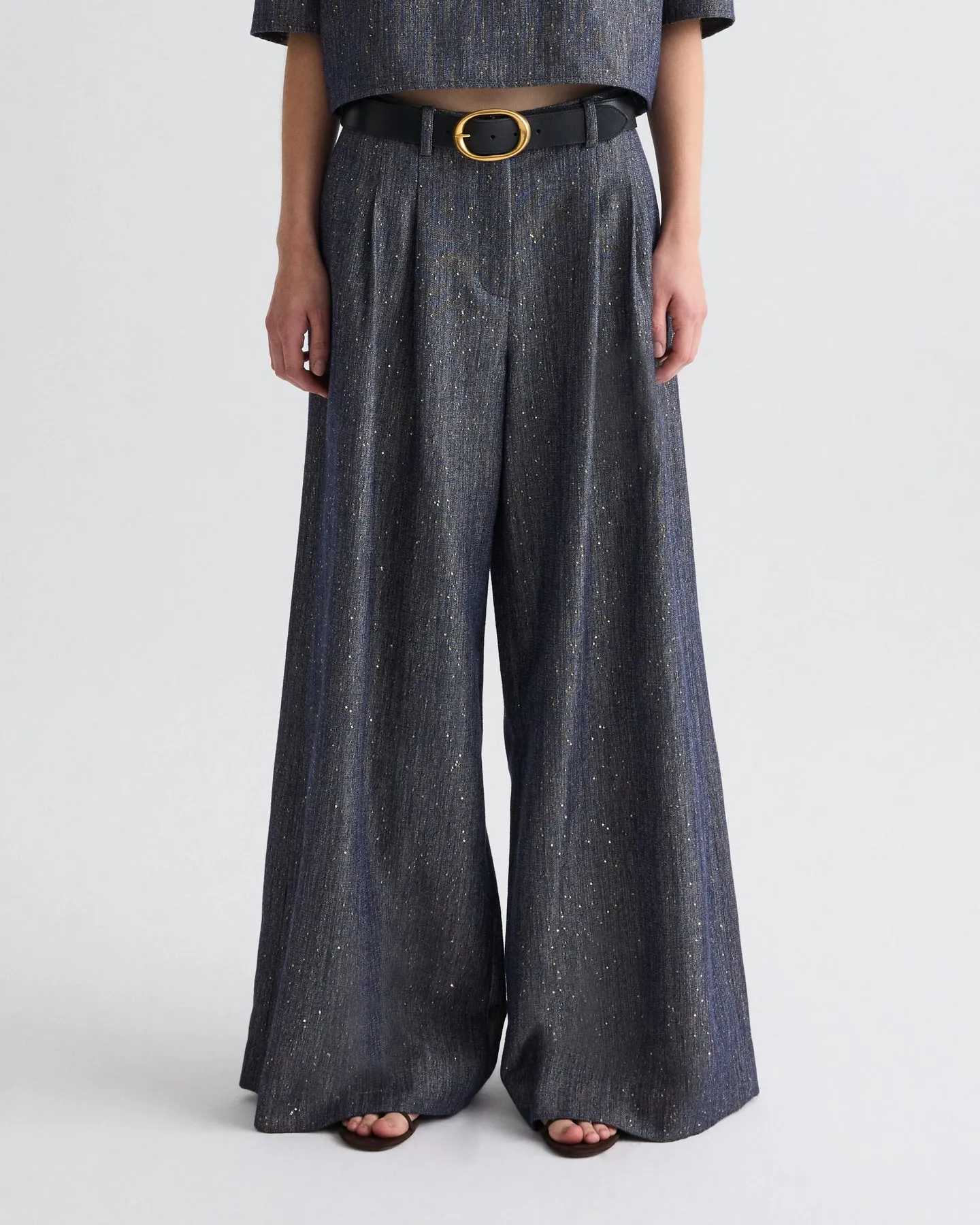 Avery Pant in Sequined Denim sold by TWP CLOTHING product image thumbnail 2
