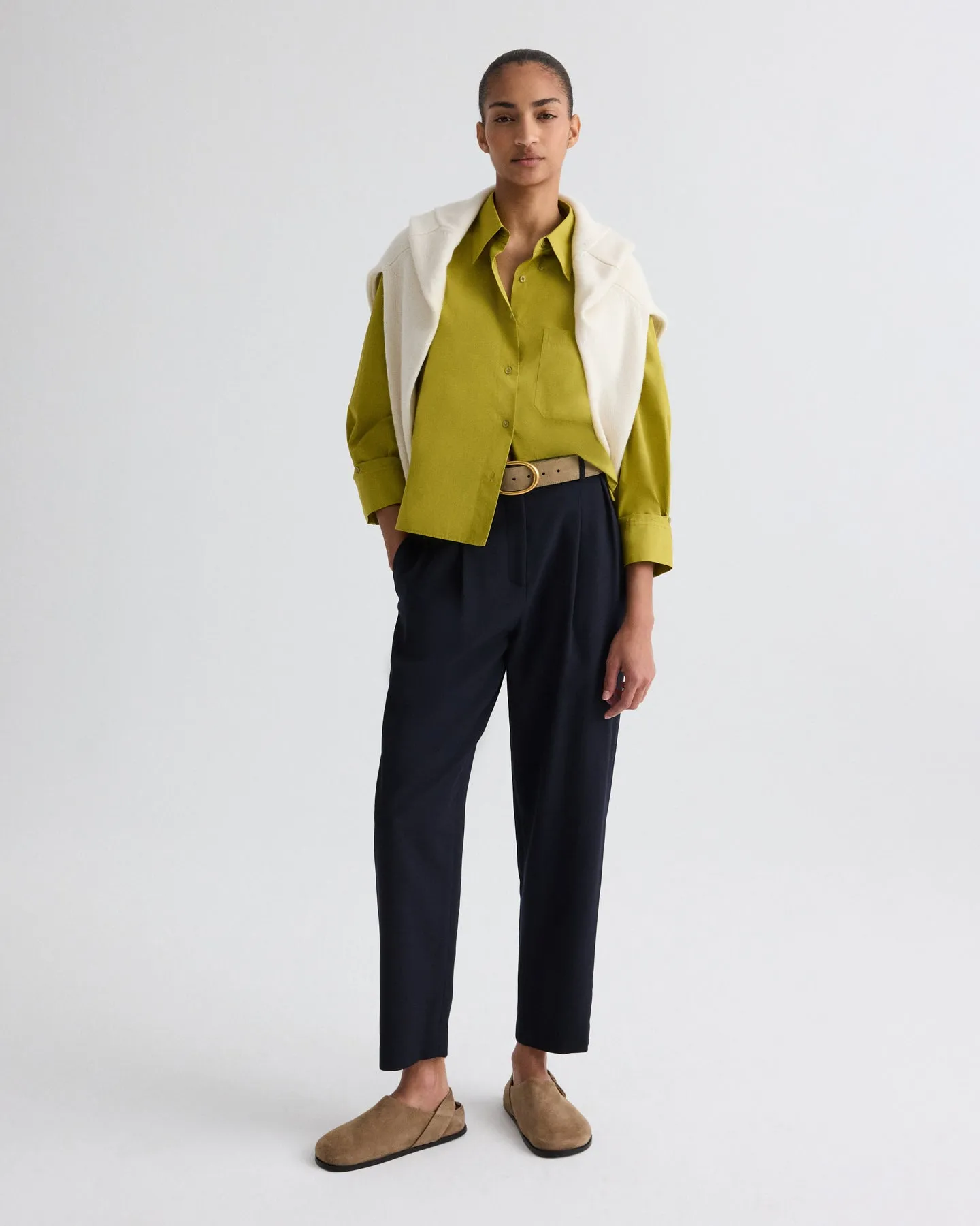 Cornelia St. Pant in Cavalry Twill Suiting sold by TWP CLOTHING product image thumbnail 2