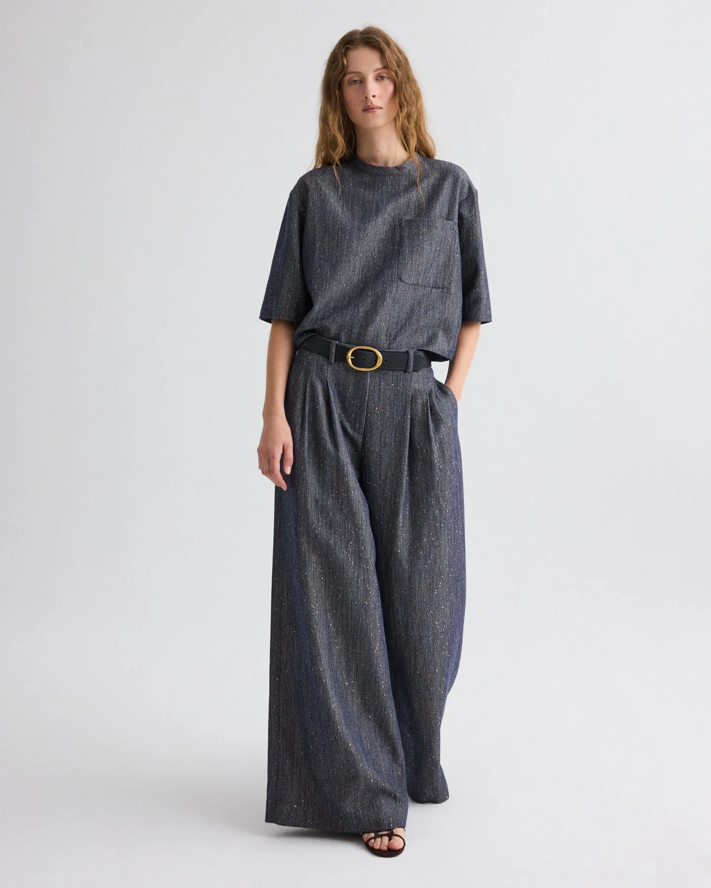 Ex T in Sequined Denim sold by TWP CLOTHING product image thumbnail 3