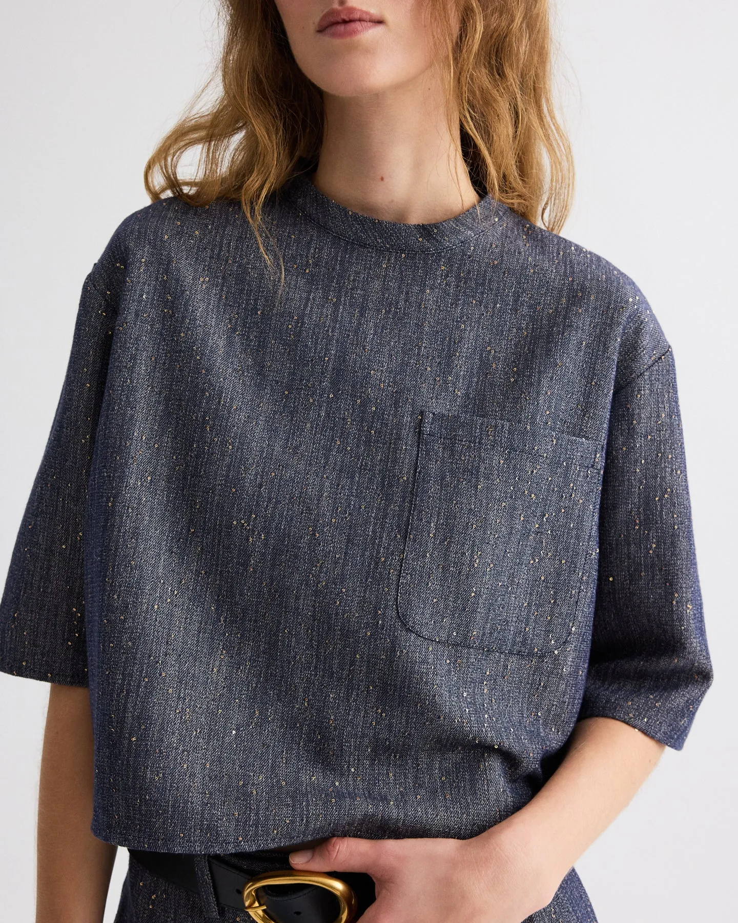 Ex T in Sequined Denim sold by TWP CLOTHING