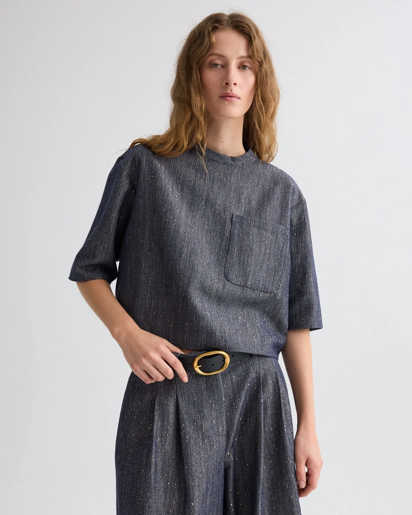 Ex T in Sequined Denim sold by TWP CLOTHING product image thumbnail 2