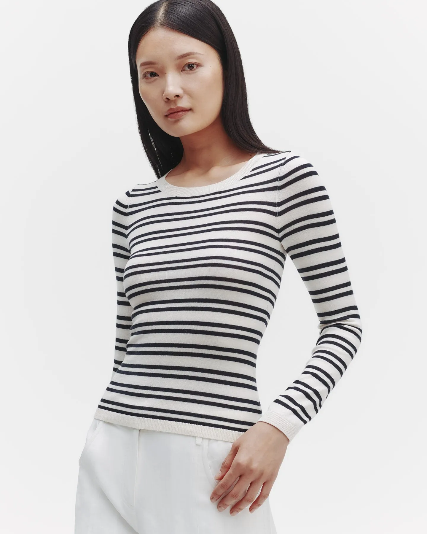 Striped Secondskin in Cotton Silk sold by TWP CLOTHING product image thumbnail 2