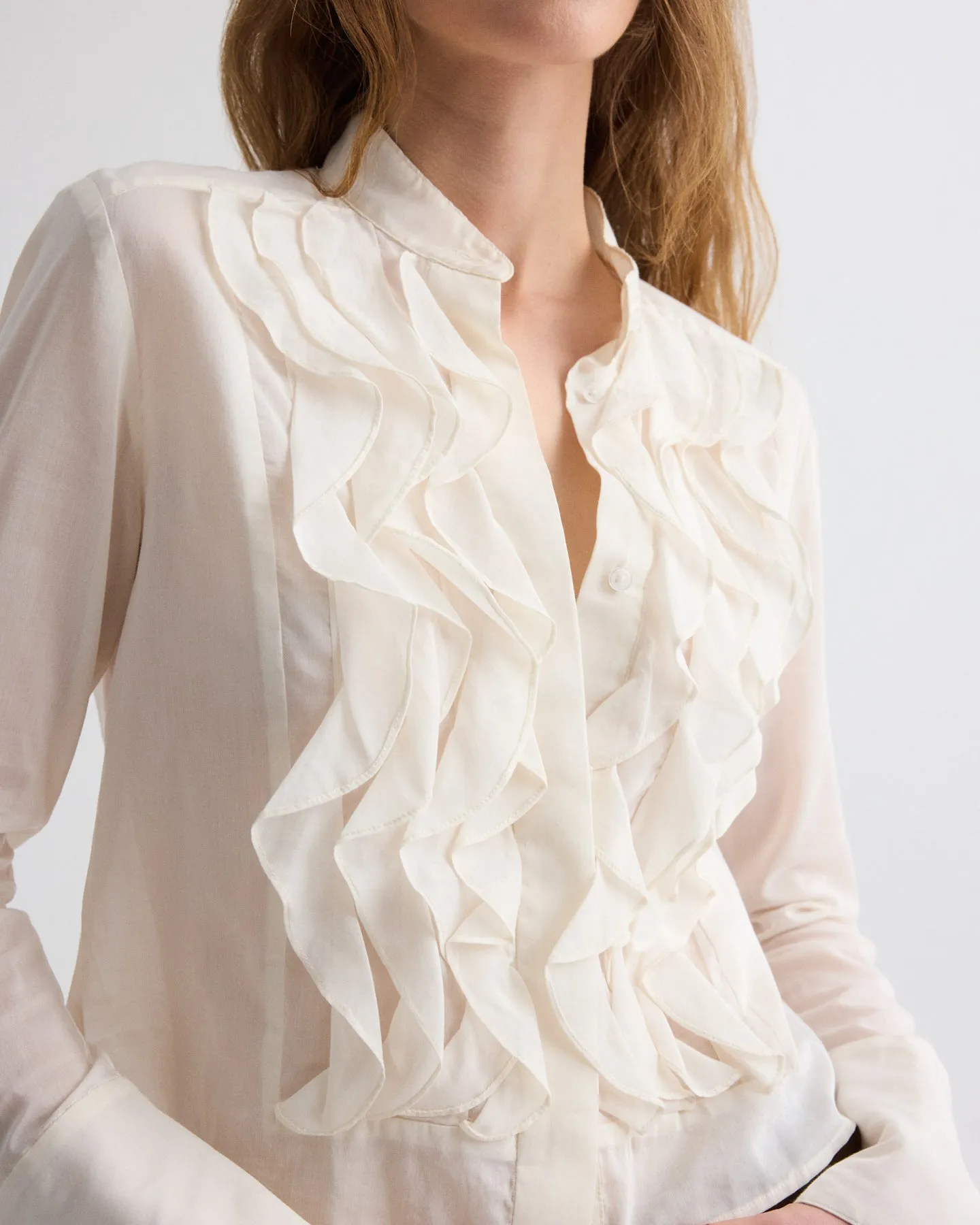 Patti Top in Cotton Silk Organza sold by TWP CLOTHING product image thumbnail 2