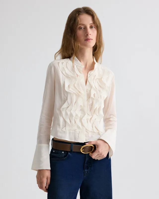 Patti Top in Cotton Silk Organza sold by TWP CLOTHING
