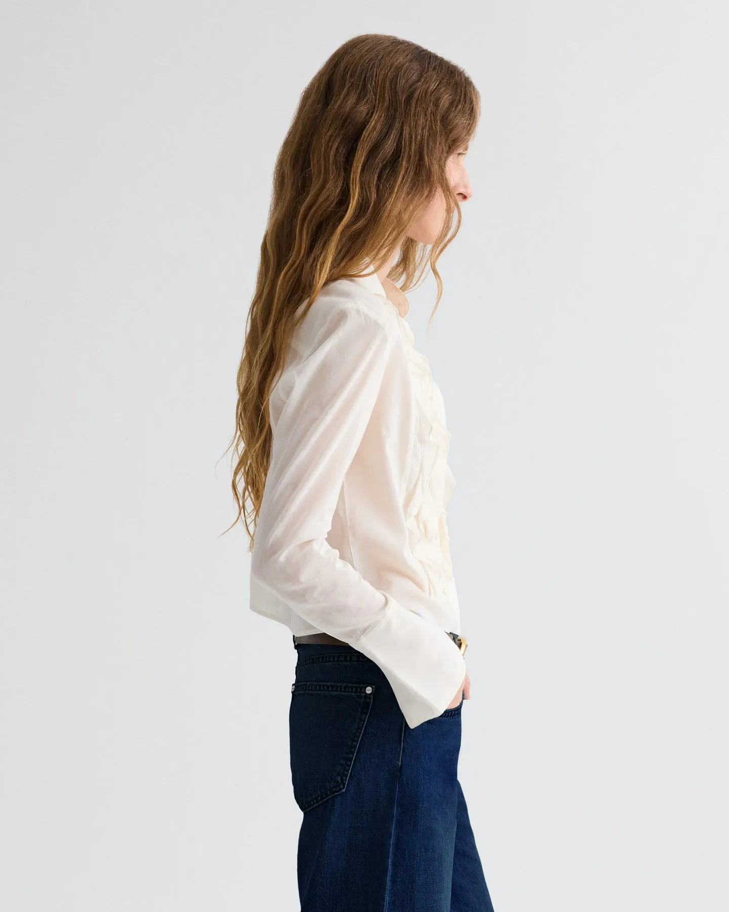 Patti Top in Cotton Silk Organza sold by TWP CLOTHING product image thumbnail 4