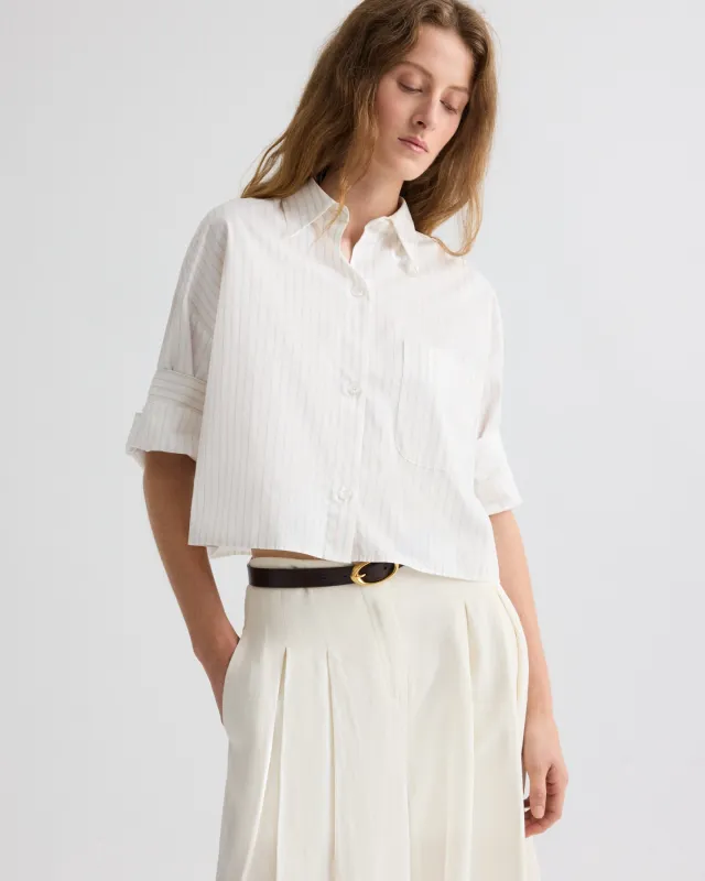 Next Ex Shirt in Mixed Pinstripe Superpop sold by TWP CLOTHING