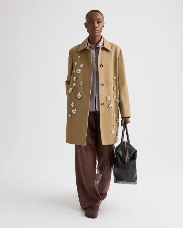 Edinburgh Coat with Crystals in WR Cotton Canvas sold by TWP CLOTHING