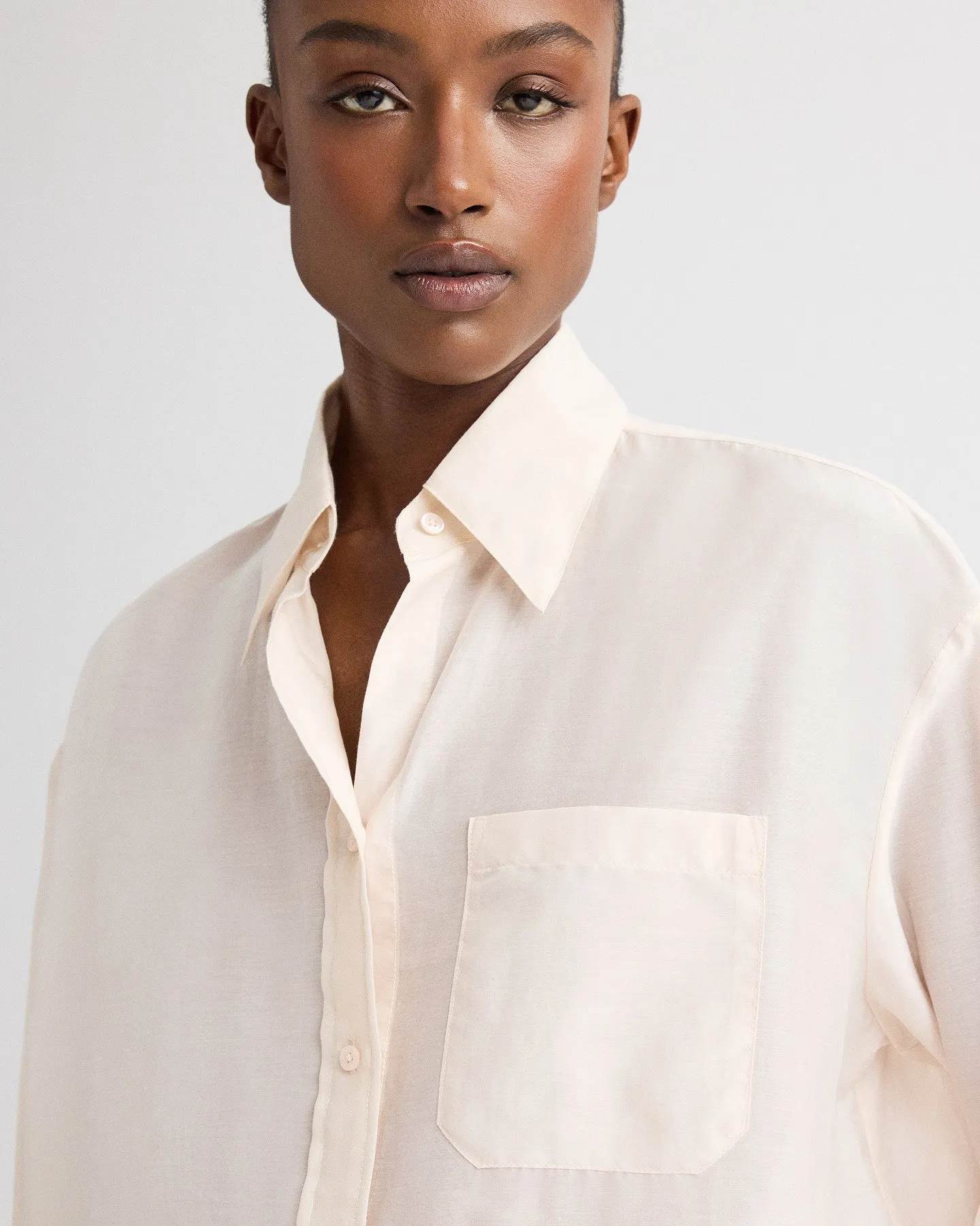 Big Joe Shirt in Cotton Silk Organza sold by TWP CLOTHING