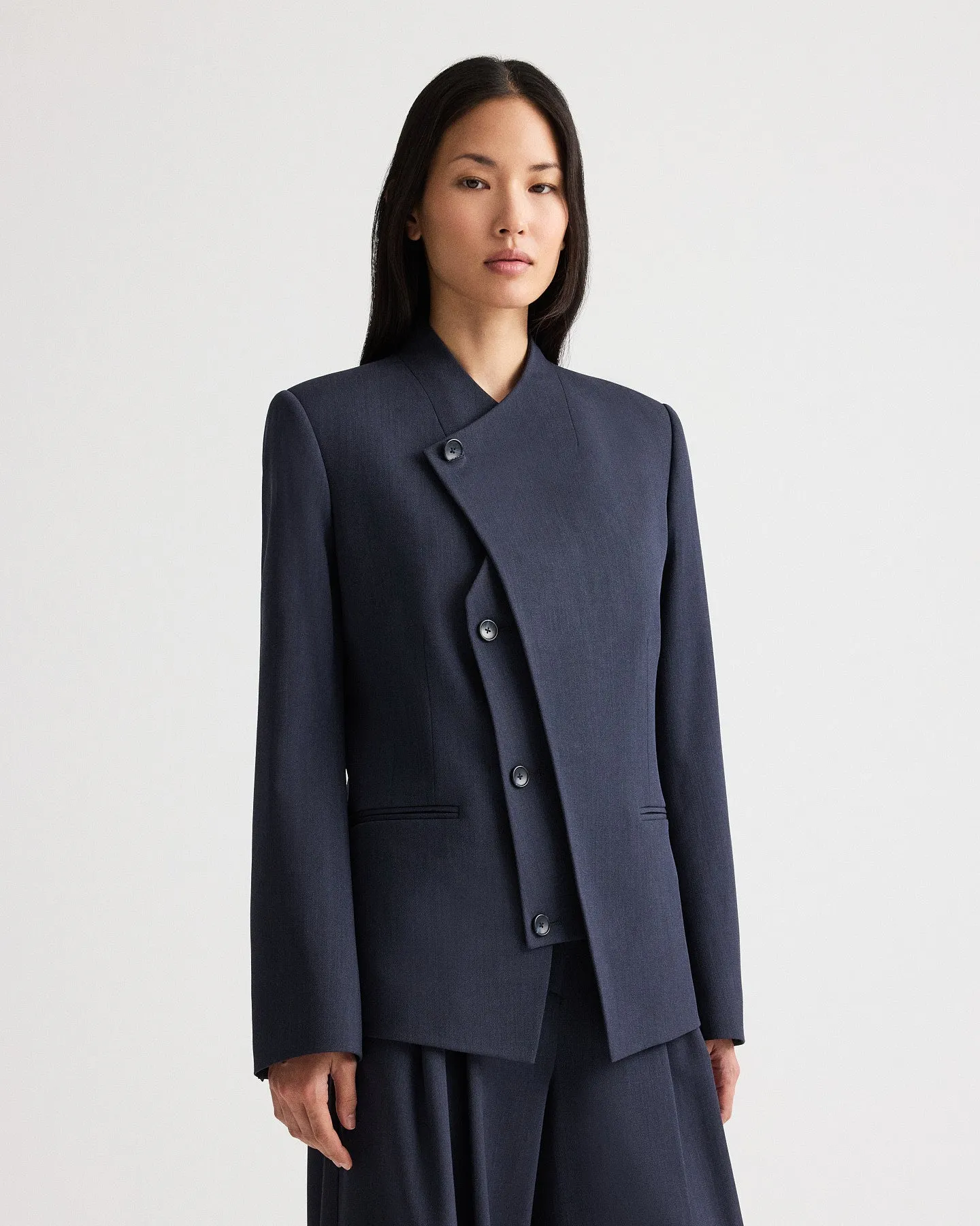 Oliver Blazer in Italian Wool Twill sold by TWP CLOTHING