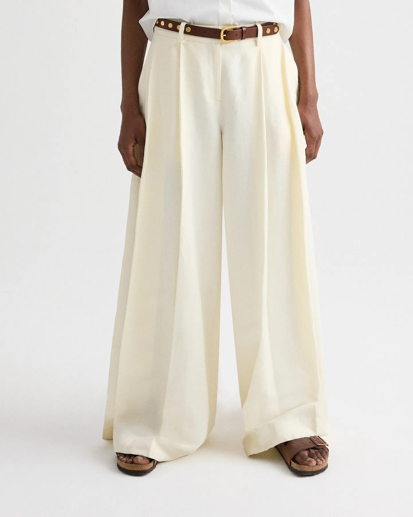 Crosby St. Pant in Cotton Linen Suiting sold by TWP CLOTHING product image thumbnail 2