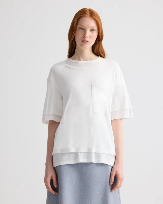 Double Up Tee in Supima Cotton sold by TWP CLOTHING