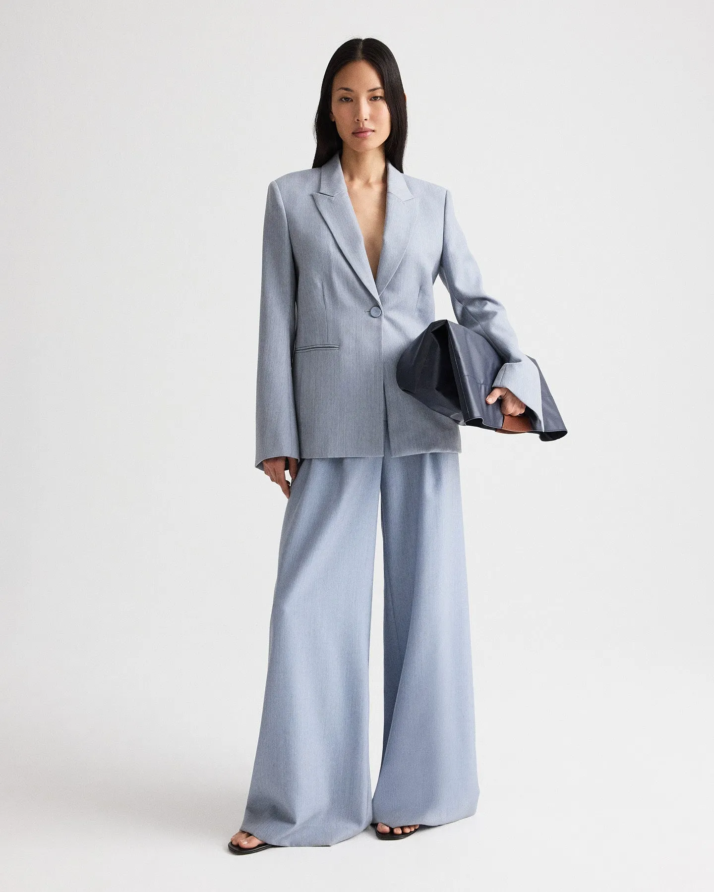 Avery Pant in Compact Wool Suiting sold by TWP CLOTHING product image thumbnail 3