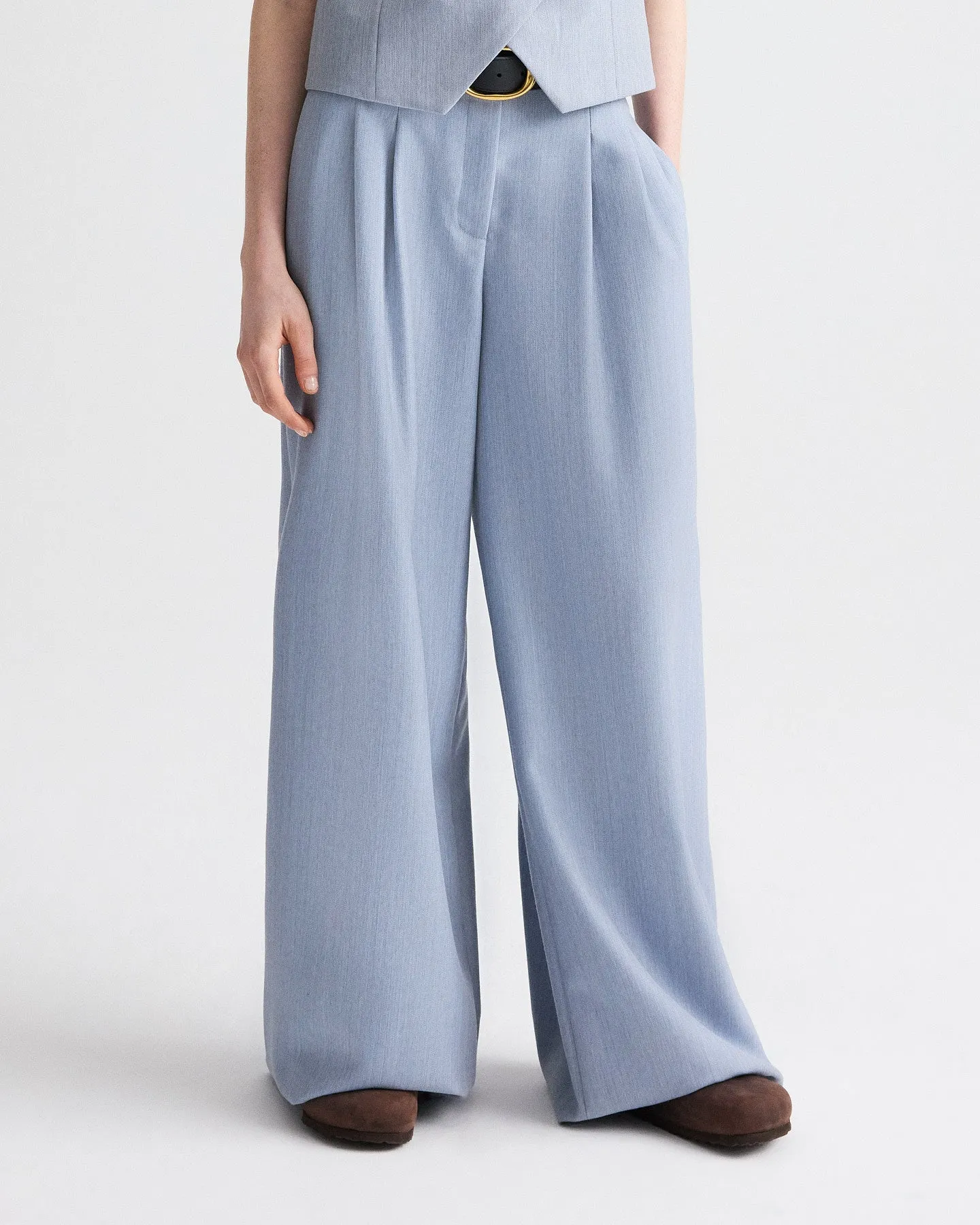 Avery Pant in Compact Wool Suiting sold by TWP CLOTHING product image thumbnail 2