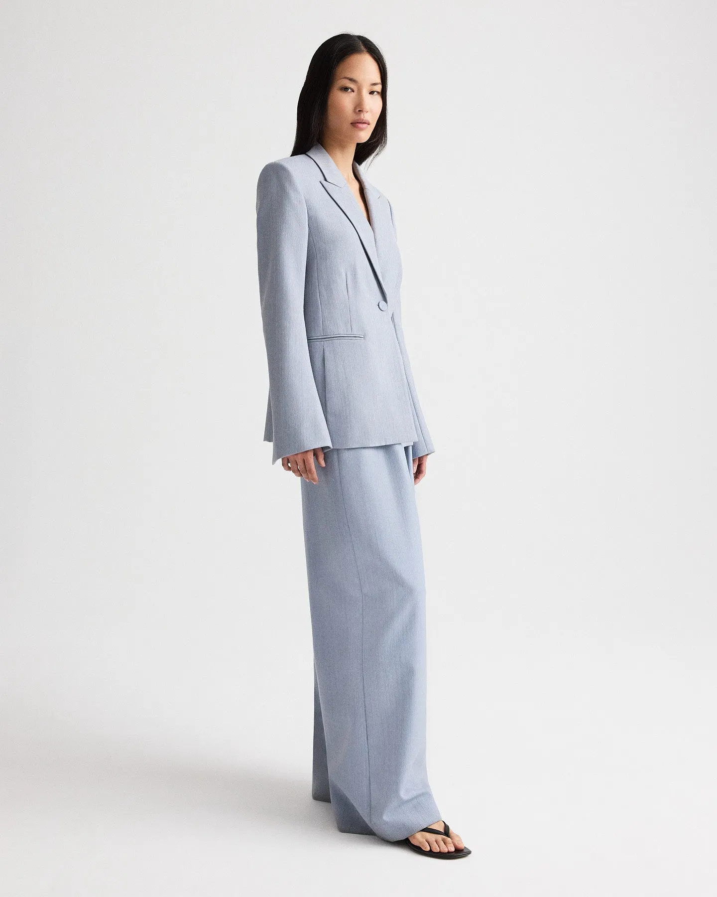 Avery Pant in Compact Wool Suiting sold by TWP CLOTHING product image thumbnail 5