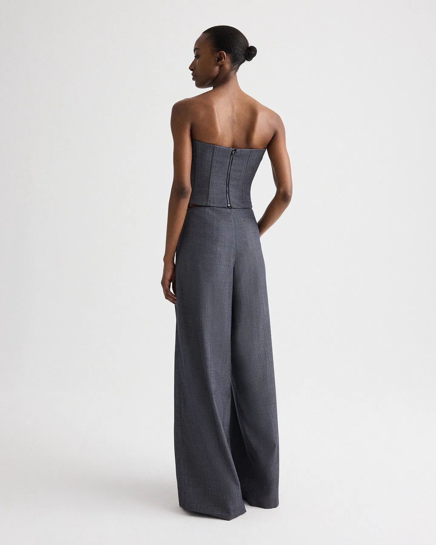 Jillian Bustier in Lightweight Viscose Wool sold by TWP CLOTHING product image thumbnail 5