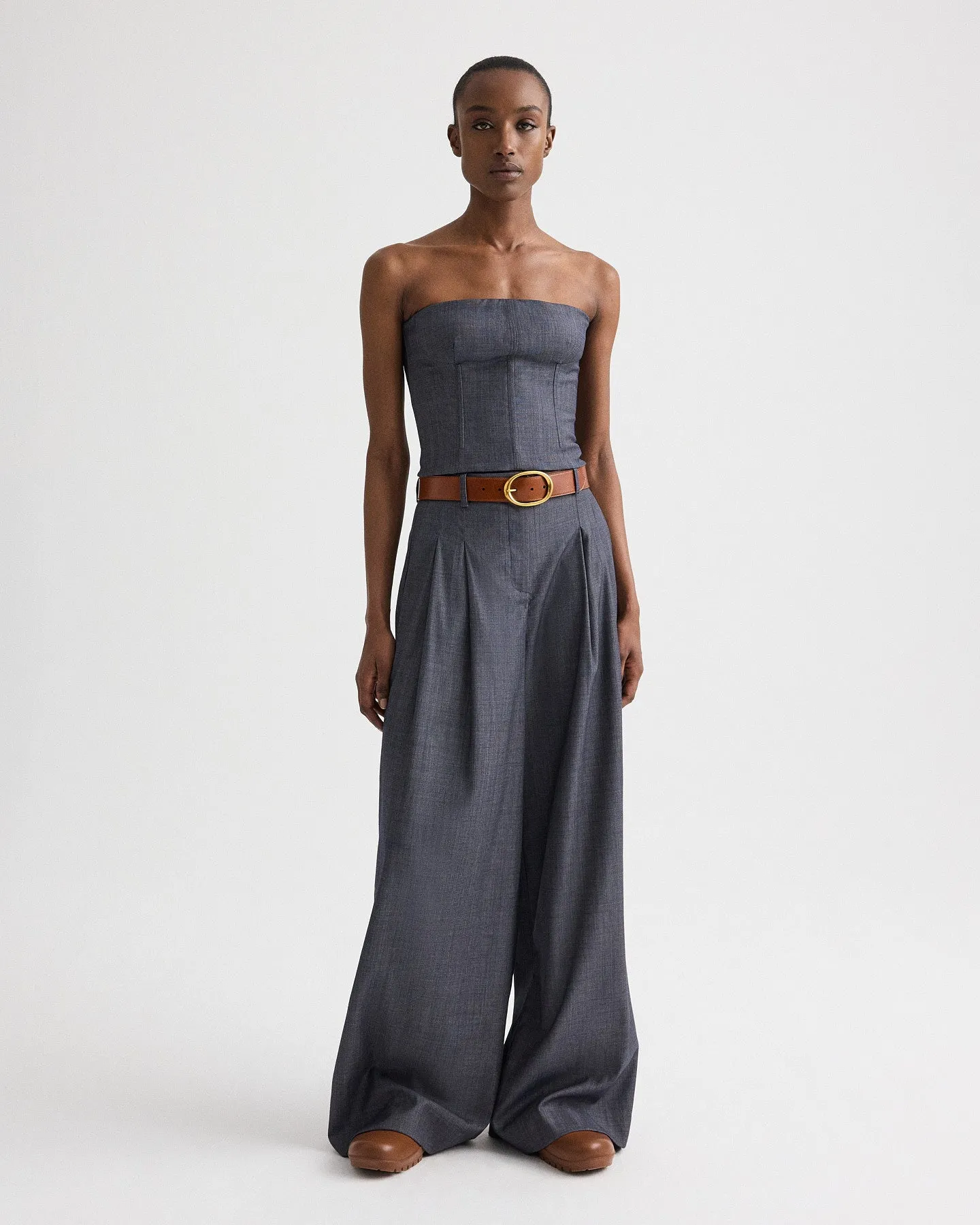 Jillian Bustier in Lightweight Viscose Wool sold by TWP CLOTHING product image thumbnail 3