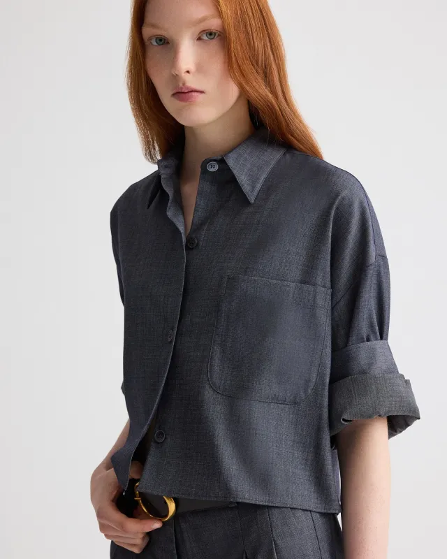 Next Ex Shirt in Lightweight Viscose Wool made by TWP CLOTHING
