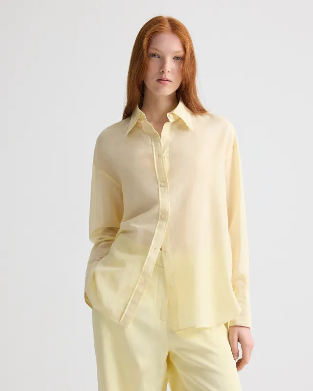 Big Joe Shirt in Cotton Silk Organza made by TWP CLOTHING