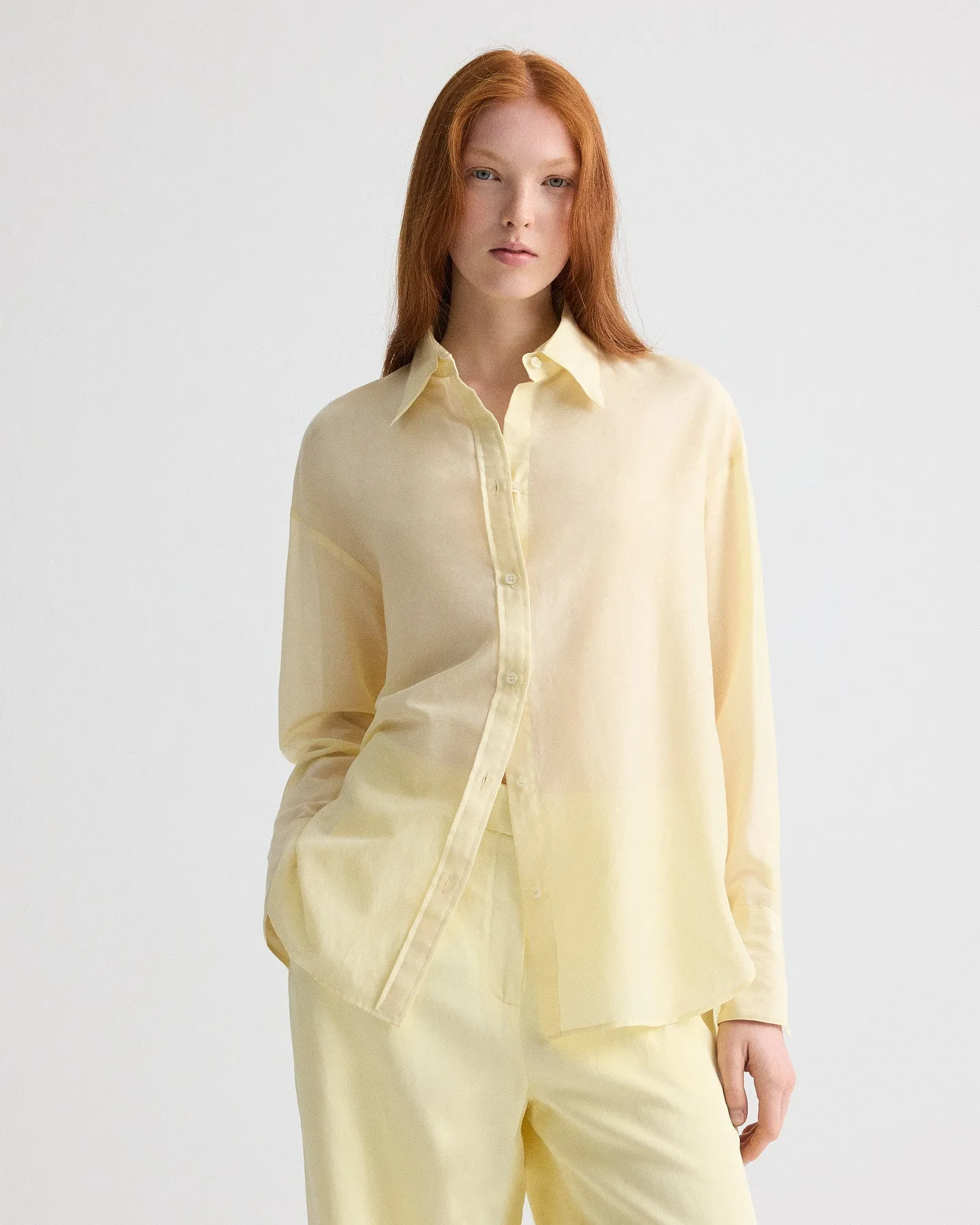 Big Joe Shirt in Cotton Silk Organza sold by TWP CLOTHING