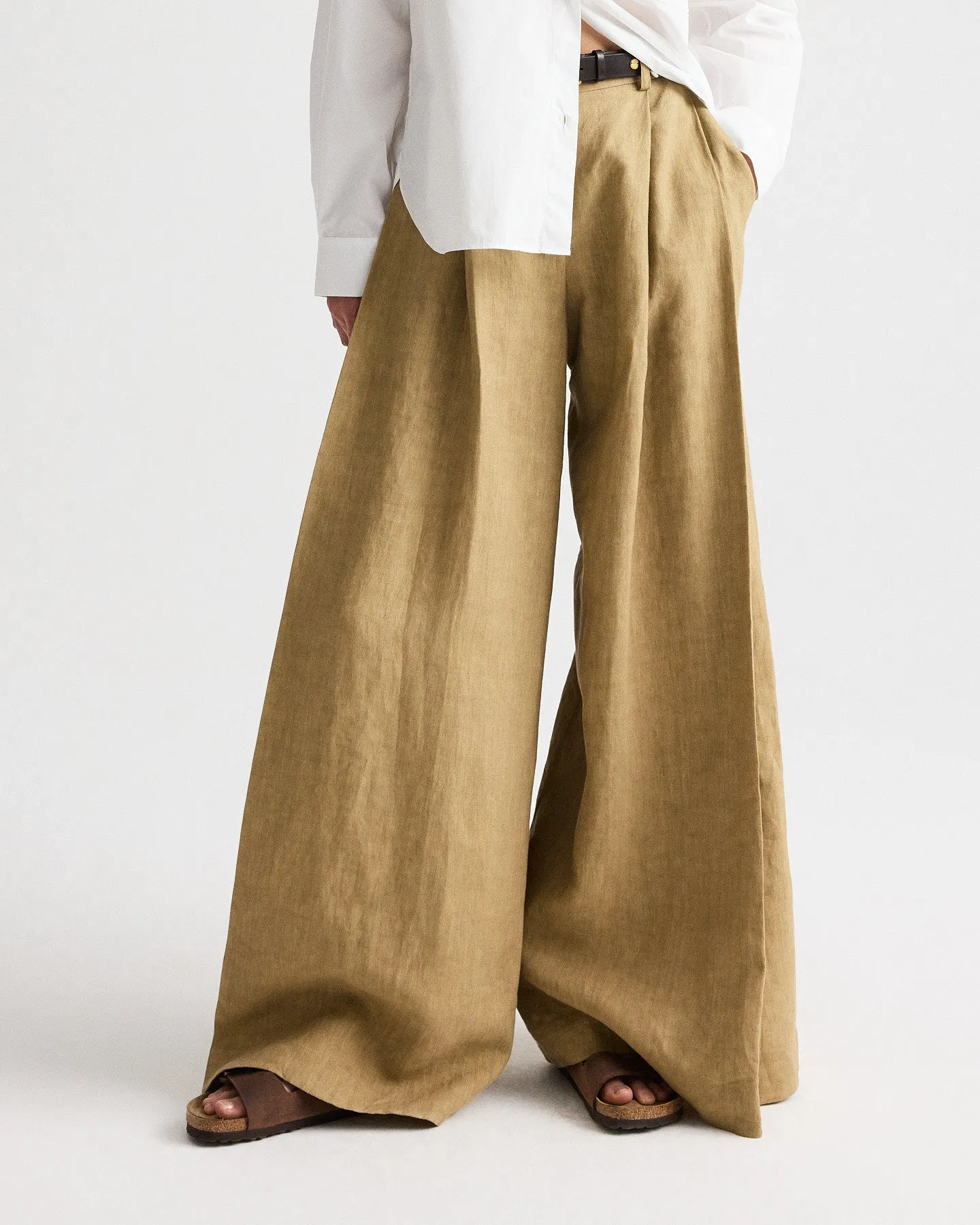 Crosby St Pant in Plain Weave Linen sold by TWP CLOTHING product image thumbnail 2