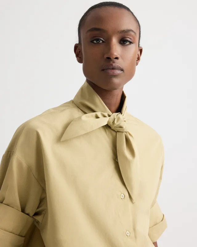 Tie One On Shirt in Superfine Cotton Shirting made by TWP CLOTHING