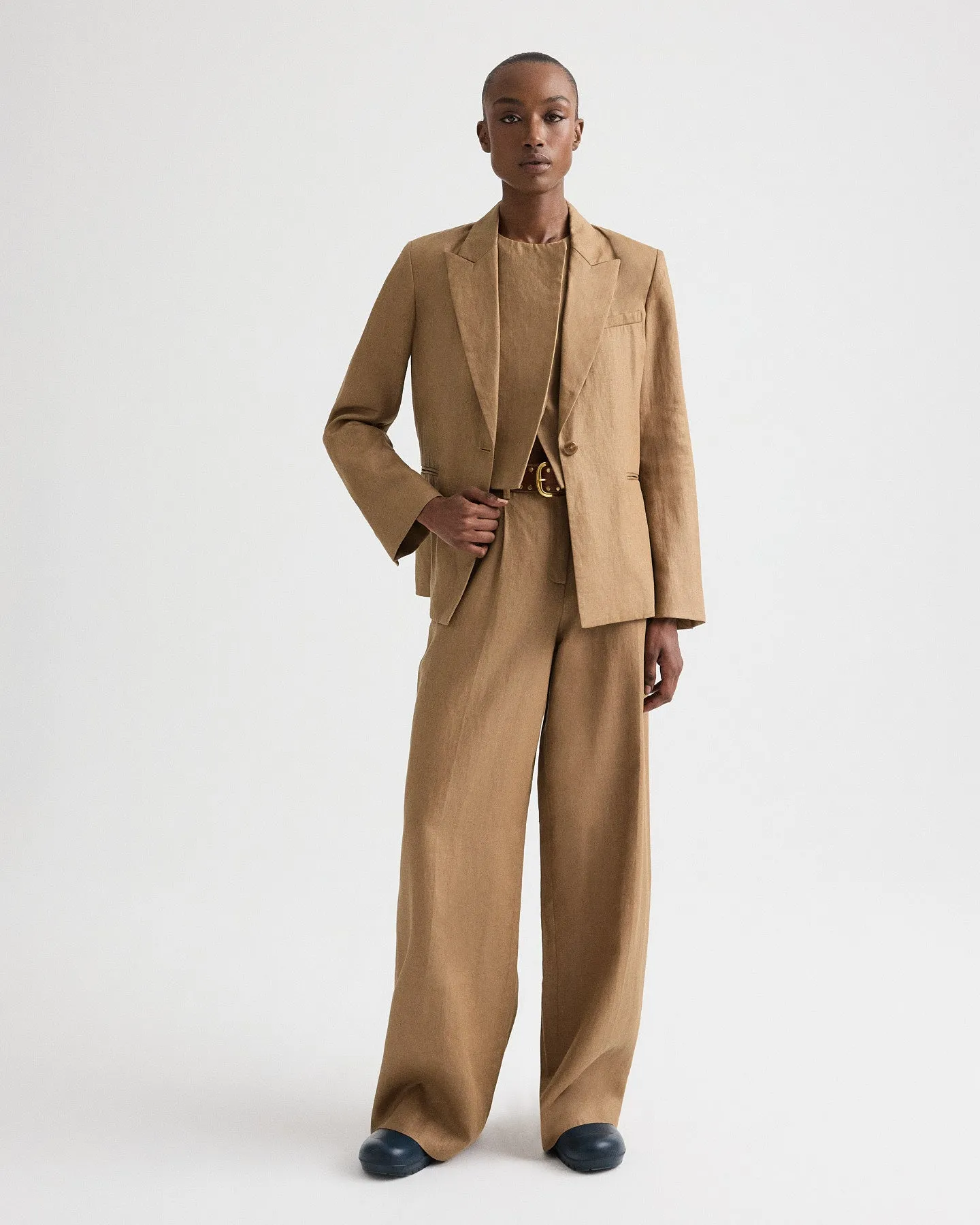 Boy Blazer in Chintzed Linen sold by TWP CLOTHING product image thumbnail 3