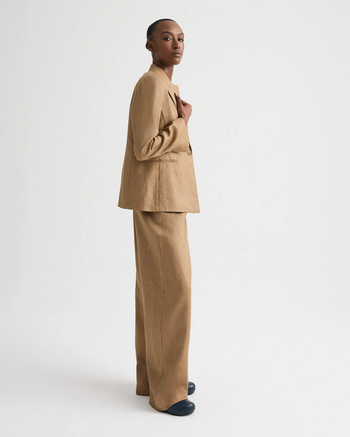 Boy Blazer in Chintzed Linen sold by TWP CLOTHING product image thumbnail 4