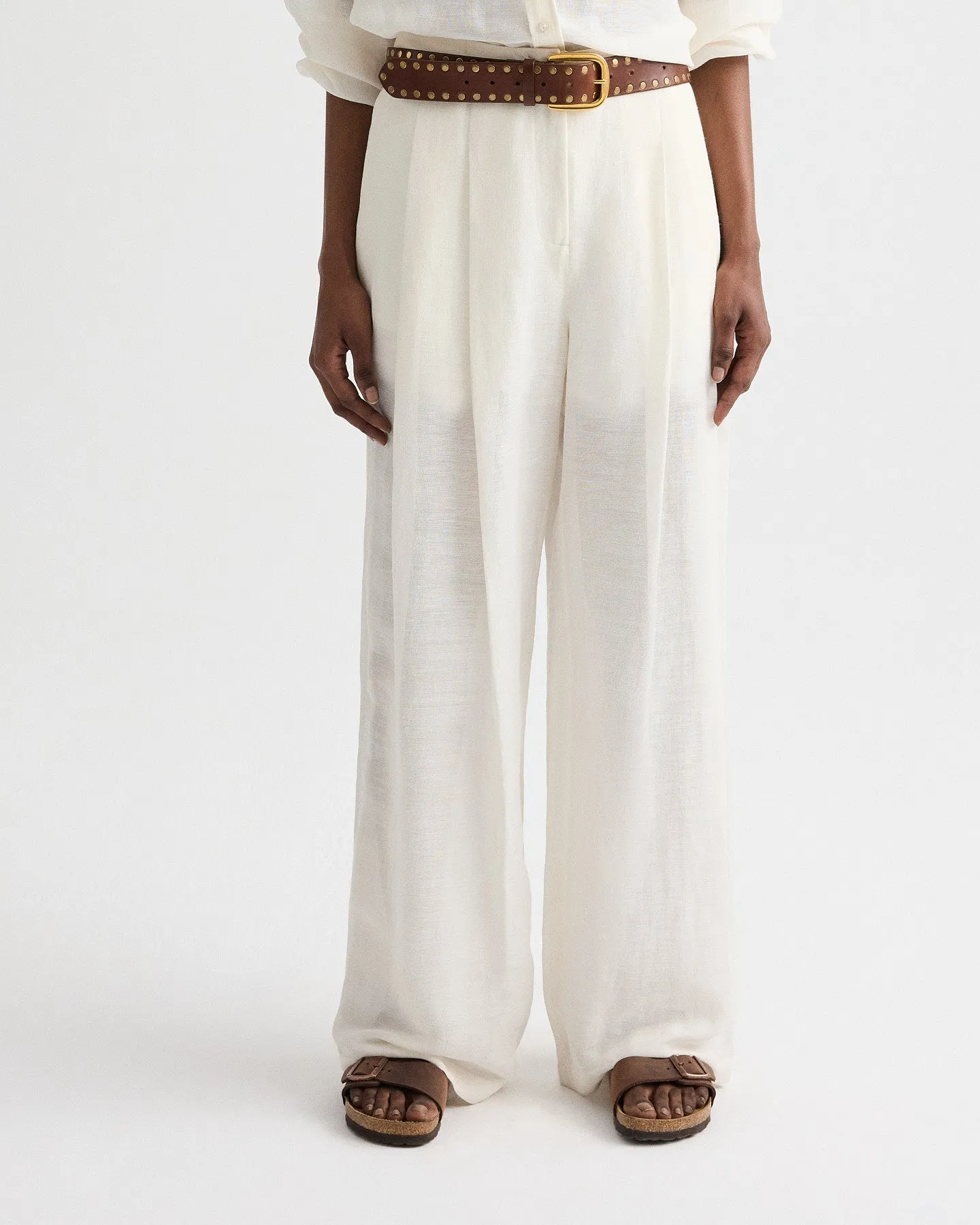 Carries Trouser in Silk Linen Gauze sold by TWP CLOTHING product image thumbnail 3