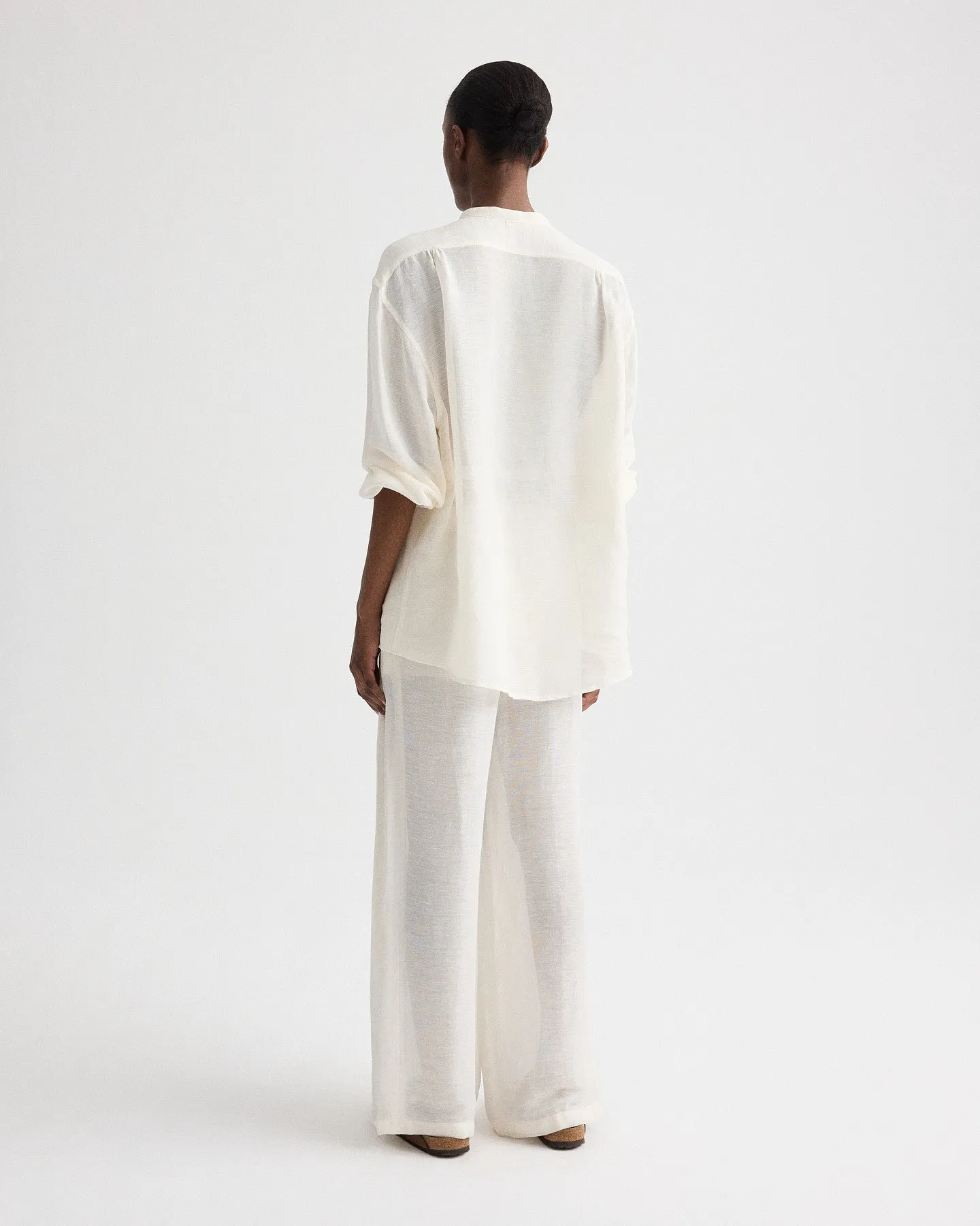 Carries Trouser in Silk Linen Gauze sold by TWP CLOTHING product image thumbnail 5