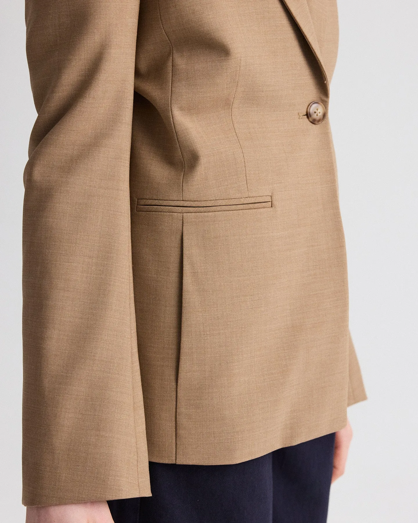 Her Fit Blazer in Bistretch Ultrafine Tabby sold by TWP CLOTHING product image thumbnail 3