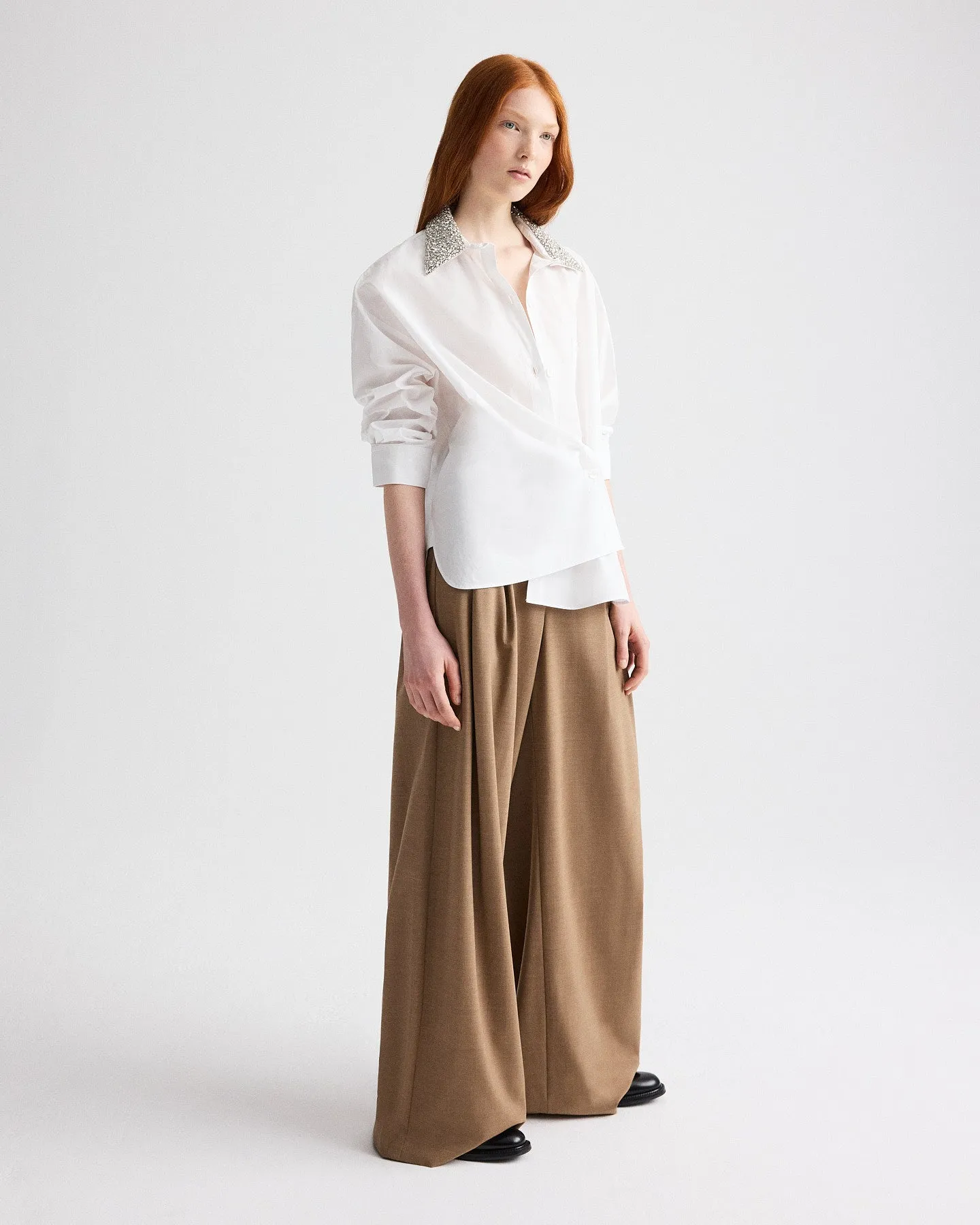New Earl Shirt with Crystal Collar in Cotton Shirting sold by TWP CLOTHING product image thumbnail 2