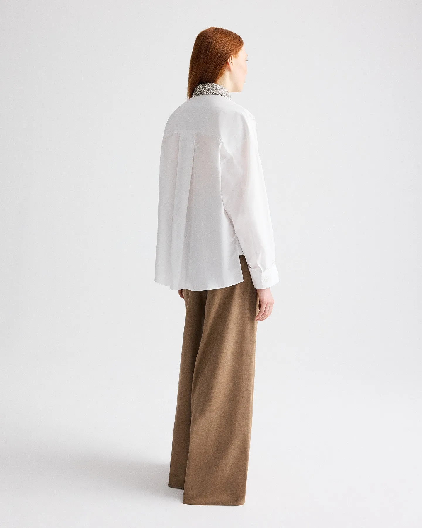 New Earl Shirt with Crystal Collar in Cotton Shirting sold by TWP CLOTHING product image thumbnail 5