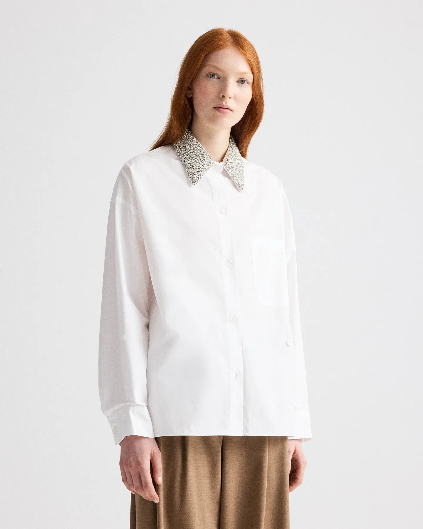 New Earl Shirt with Crystal Collar in Cotton Shirting sold by TWP CLOTHING product image thumbnail 4