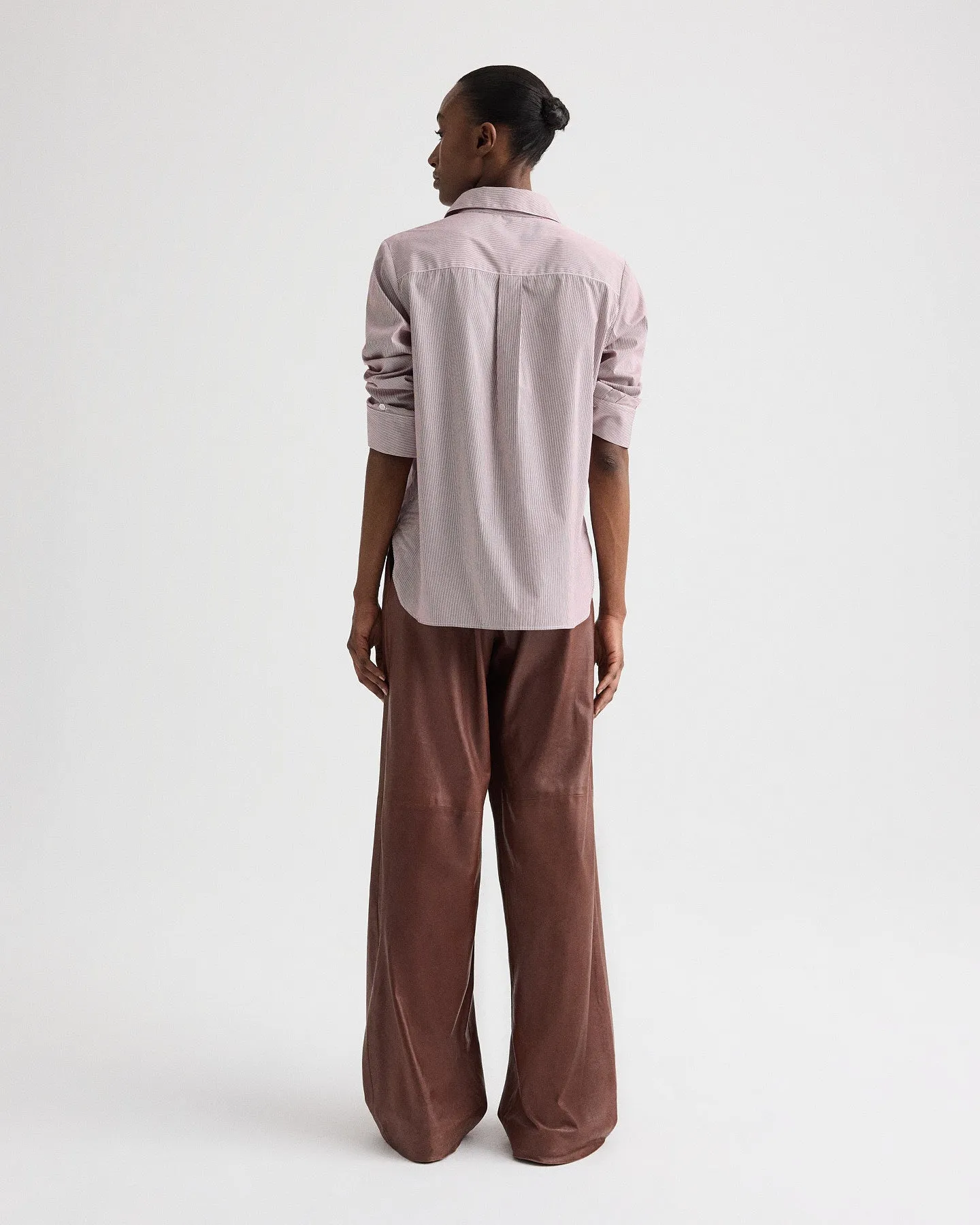 Boyfriend Shirt in Superfine Mini Stripe sold by TWP CLOTHING product image thumbnail 5