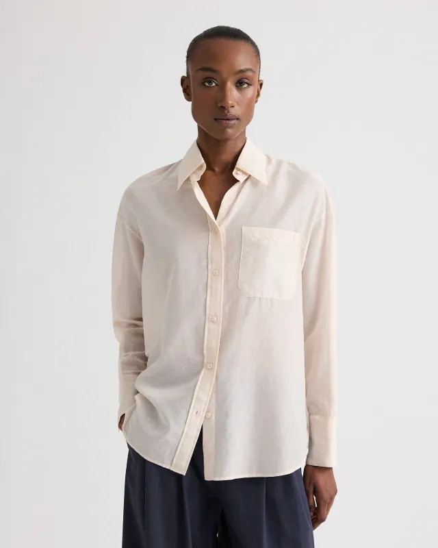 Big Joe Shirt in Cotton Silk Organza made by TWP CLOTHING