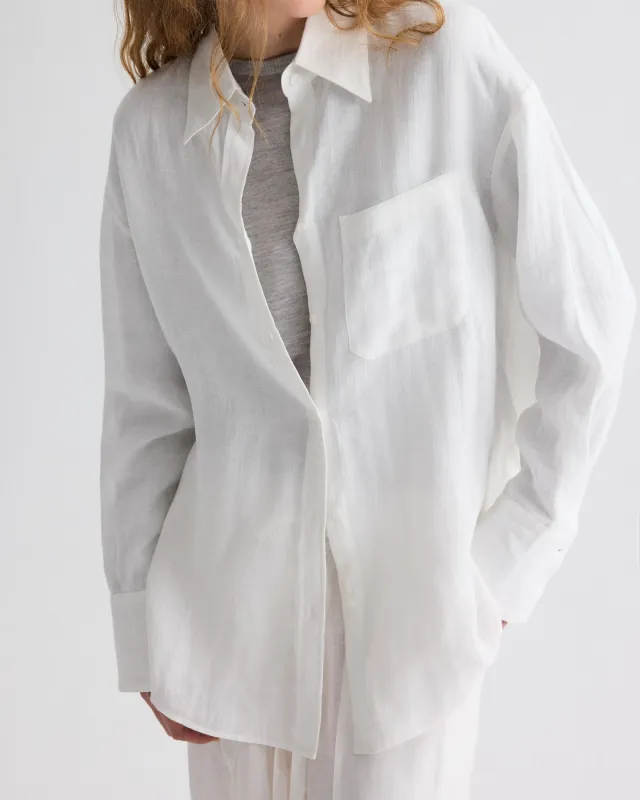 Big Joe Shirt in Delave Hemp made by TWP CLOTHING