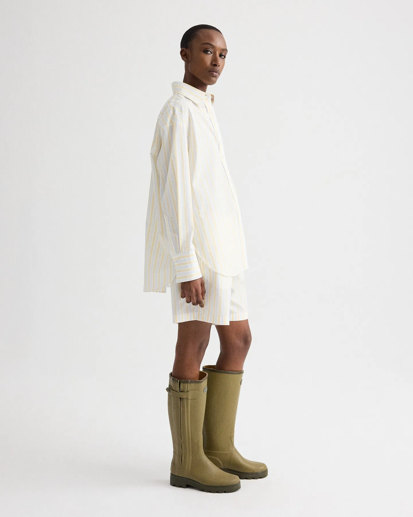 Big Joe Shirt in Yarn Dyed Cotton Stripe sold by TWP CLOTHING product image thumbnail 4