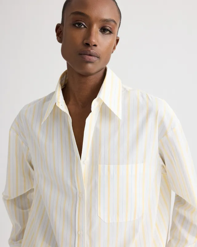 Big Joe Shirt in Yarn Dyed Cotton Stripe made by TWP CLOTHING