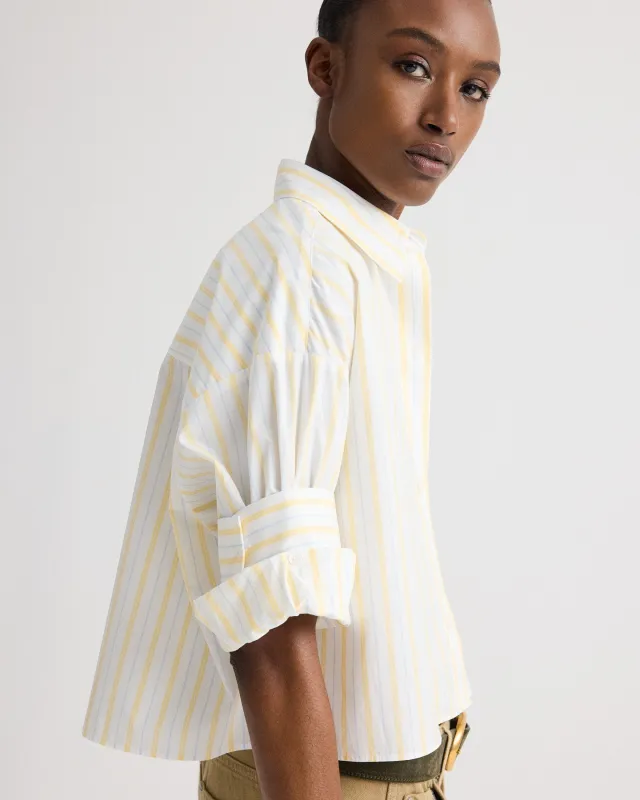 Next Ex Shirt in Yarn Dyed Cotton Stripe made by TWP CLOTHING