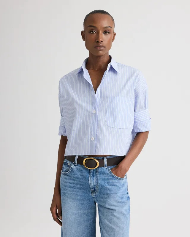 Next Ex Shirt in Spaced Stripe Cotton Shirting made by TWP CLOTHING