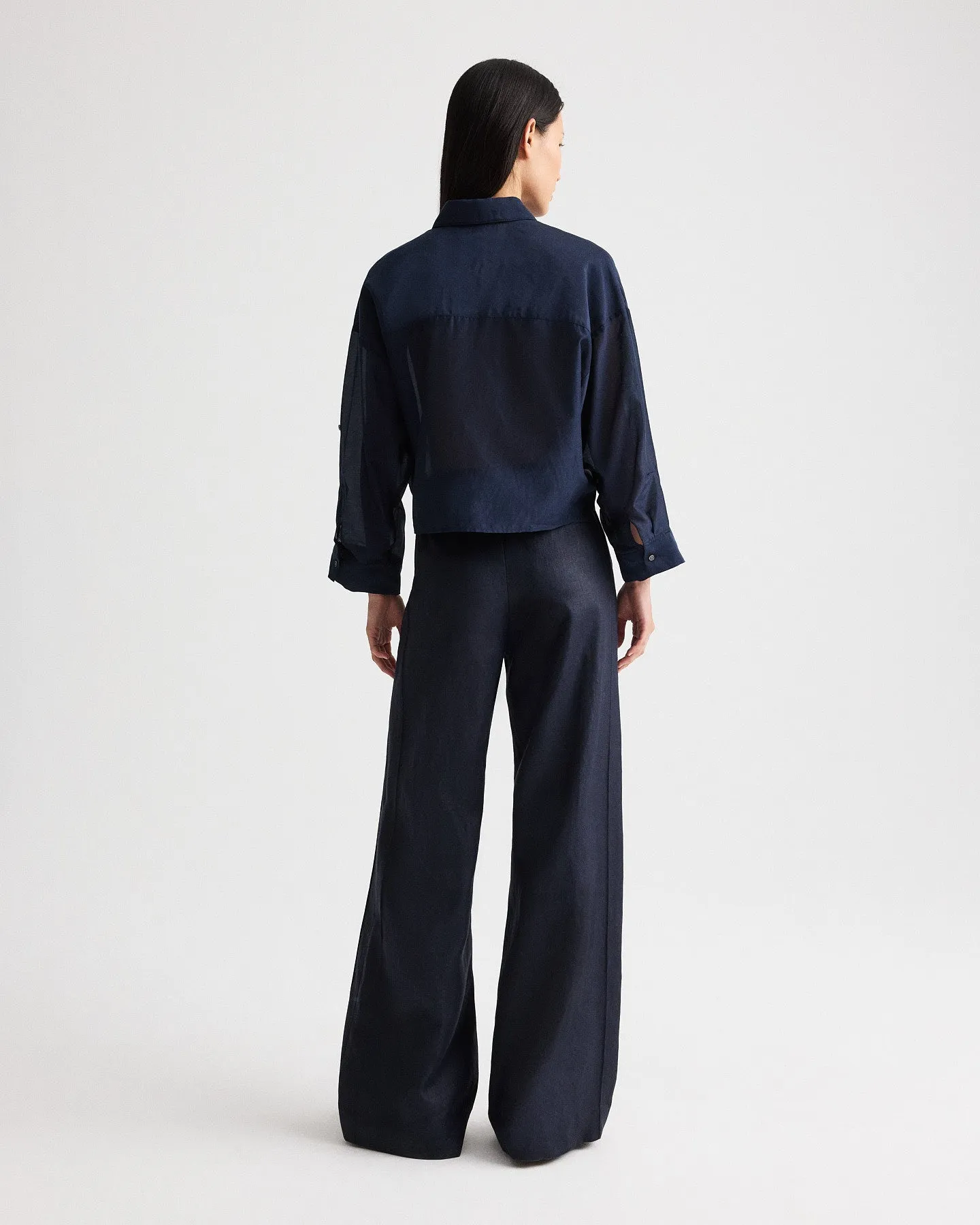Bond St Pant in Chintzed Linen sold by TWP CLOTHING product image thumbnail 5