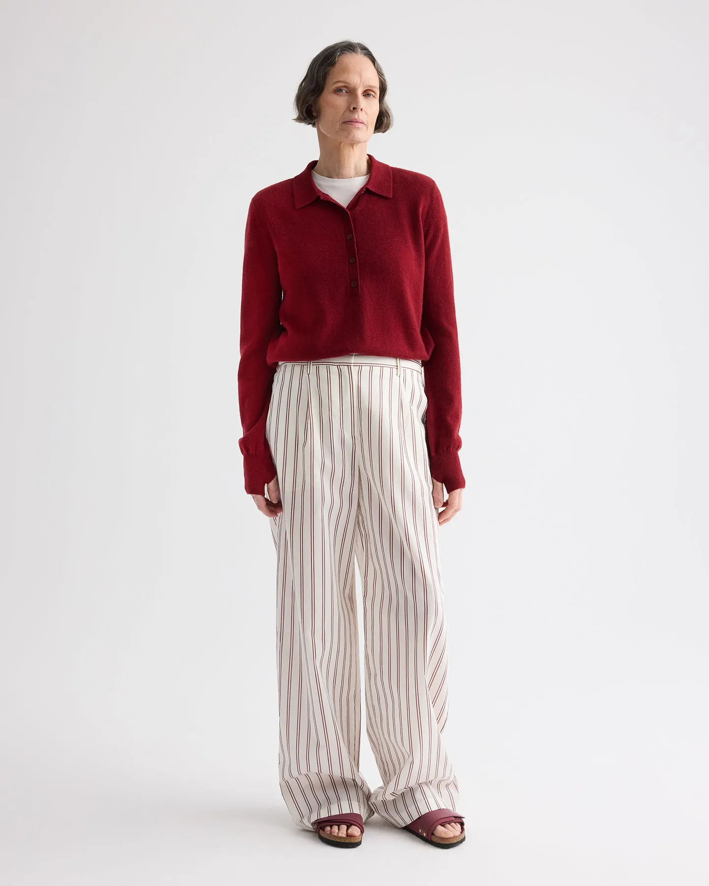 Uma Henley Sweater in Cashmere sold by TWP CLOTHING product image thumbnail 3