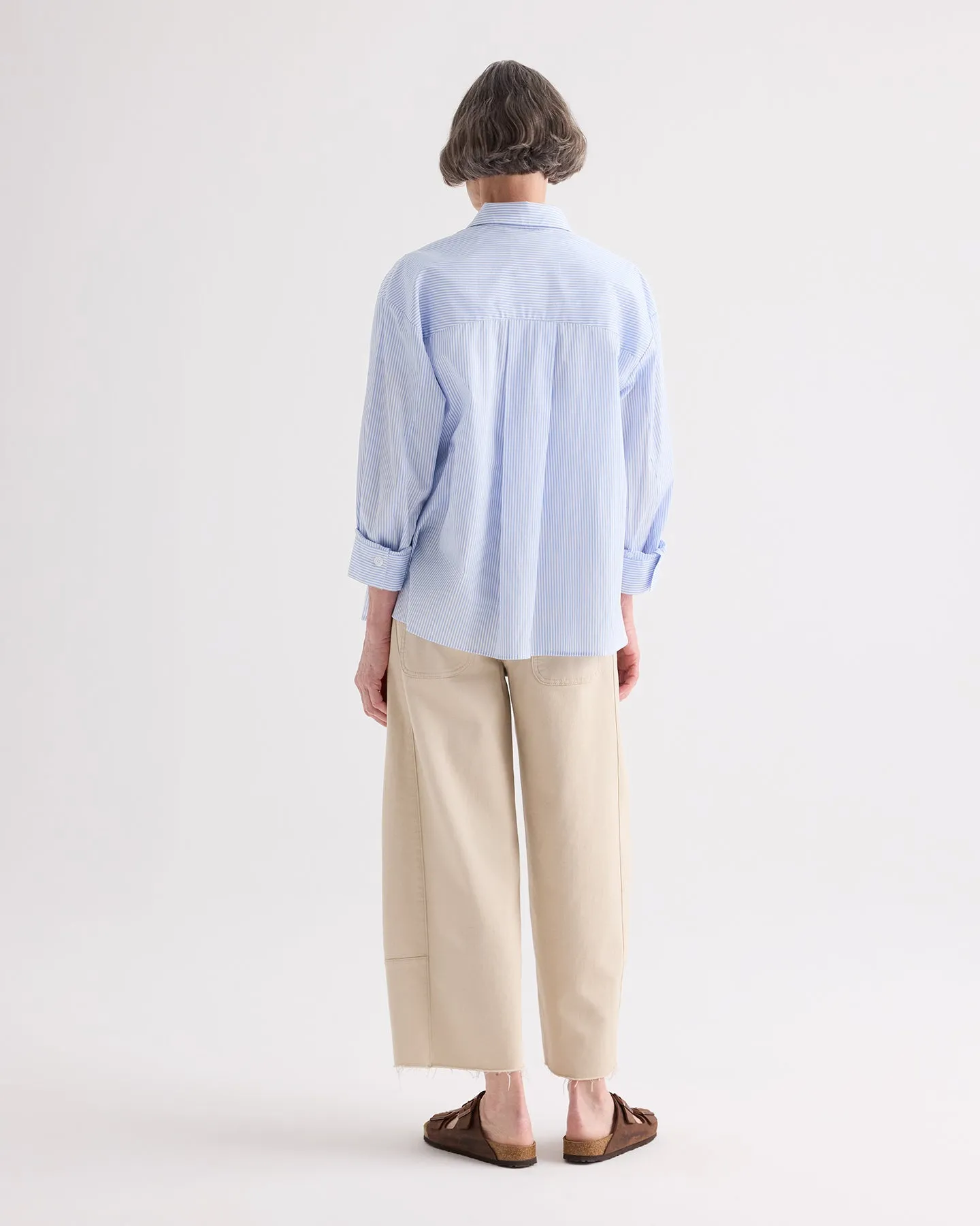 Newest Earl Shirt in Mini Banker Stripe sold by TWP CLOTHING product image thumbnail 5