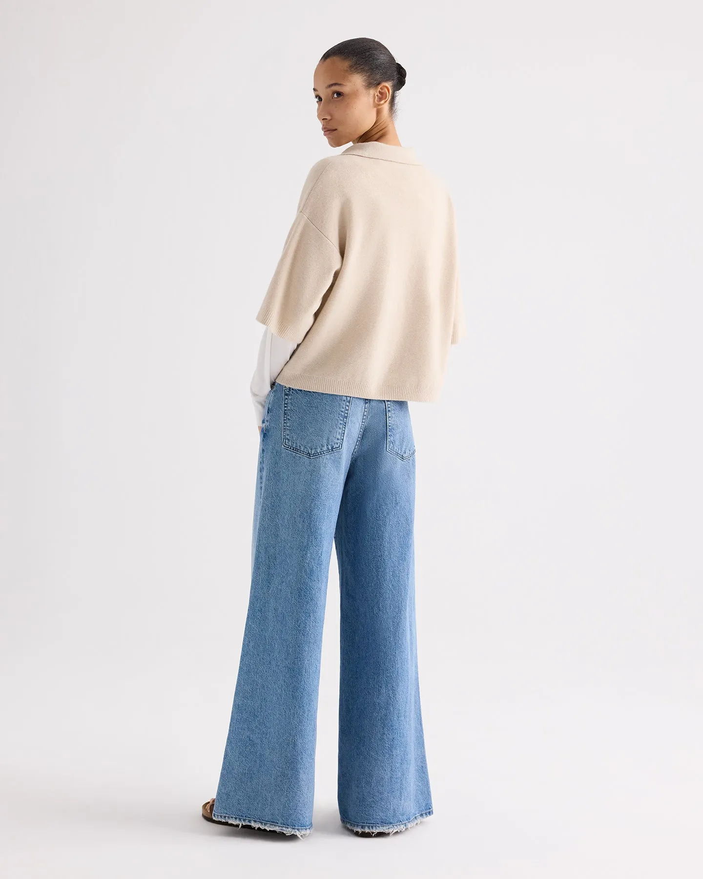 SS Polo Sweater in Italian Cashmere sold by TWP CLOTHING product image thumbnail 5